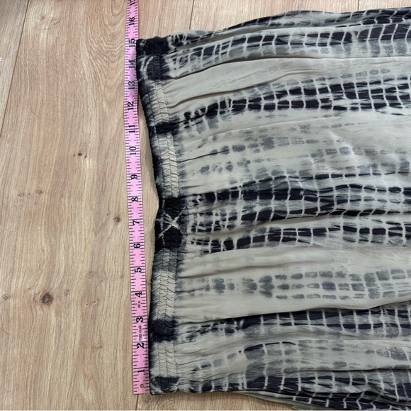 Chico's Black and Cream Fringe Midi Skirt - Picture 4 of 6